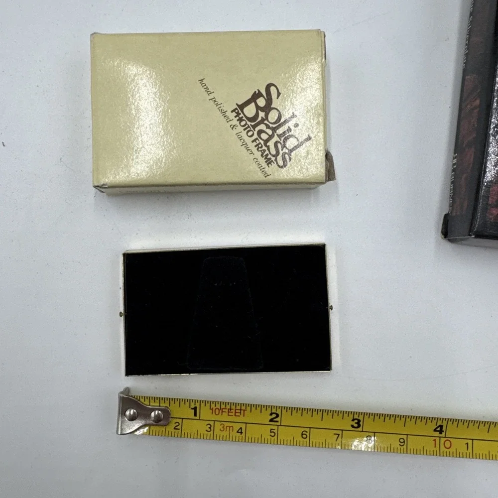 Vintage Picture Frame Lot 9 Burnes Boston Enesco Solid Brass Ornate Mini Frames